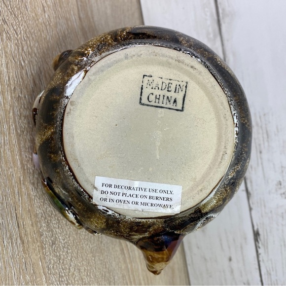 Handmade Hand Painted Ceramic Floral Forest Tree Branch Decorative Teapot - Picture 14 of 16